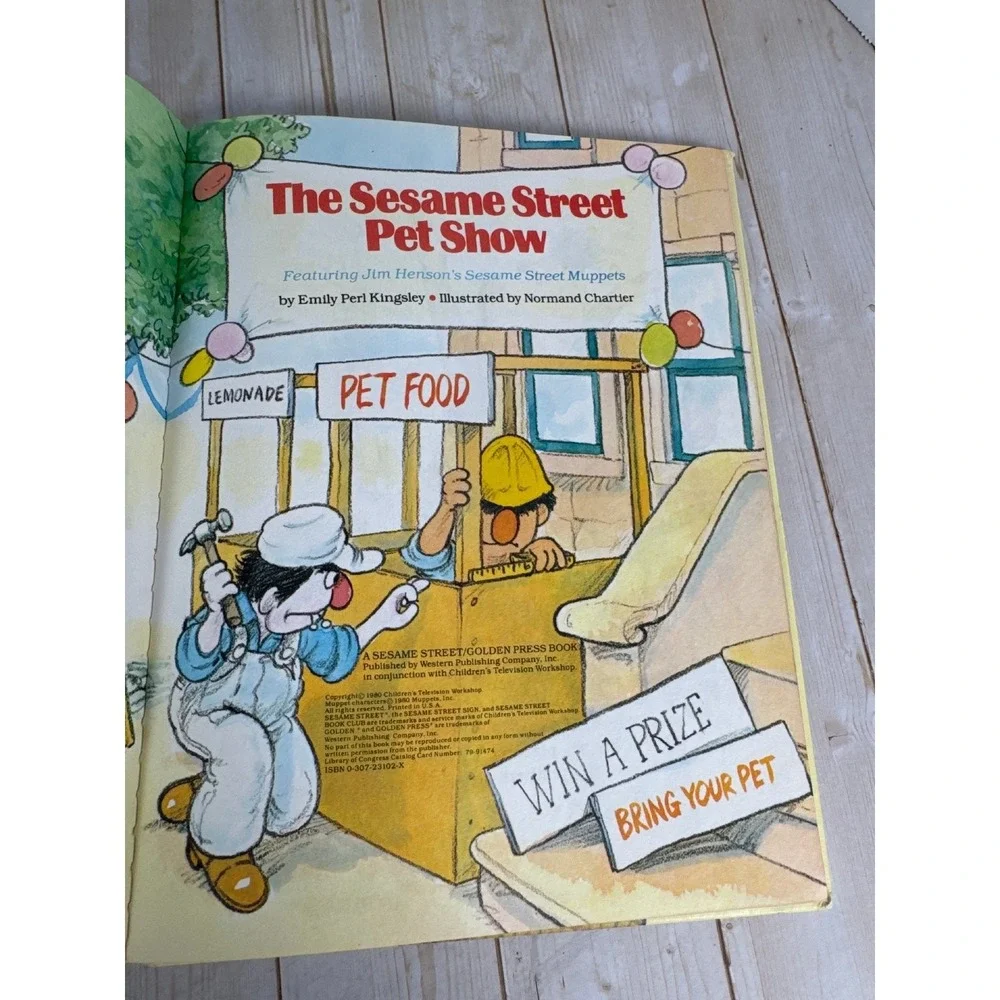 Vintage Sesame Street Book Club Lot 8 Big Bird Farm Pet Zoo‎ Learning 1980s